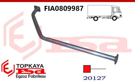Fiat 65.9 Ön Boru Yeni Model Çift Flanşlı Ön Boru 1998 > ...