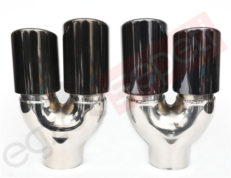 Füme Egzoz Uçları Sag Ve Sol Takım 76 MM