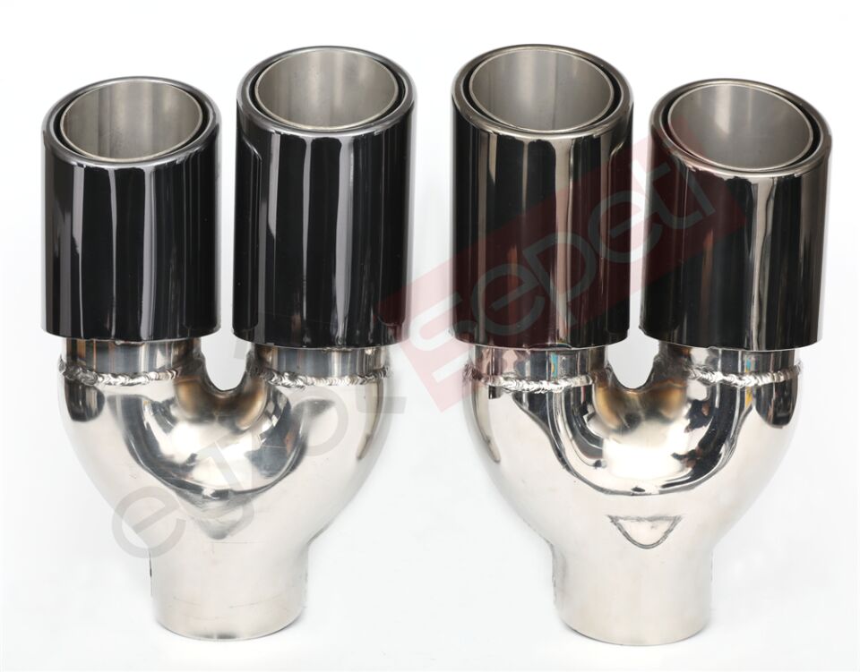 Füme Egzoz Uçları Sag Ve Sol Takım 76 MM