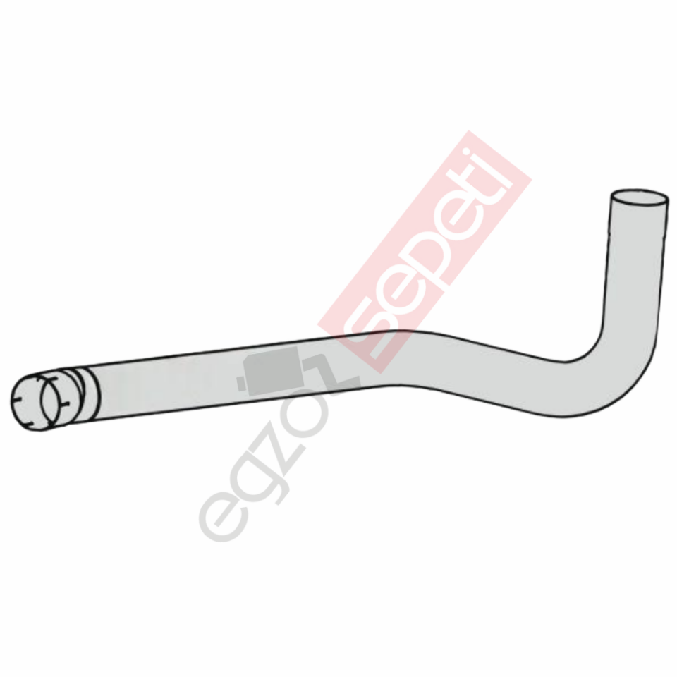 Iveco Boru, Egzoz Ön, E3, 41019514 Iveco Ø127 Alusi,