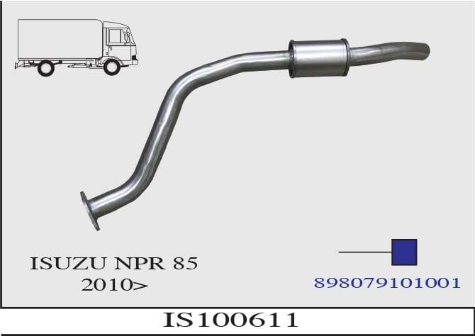 Isuzu NPR 85 Kamyonet Arka Borulu Susturucu 2010>