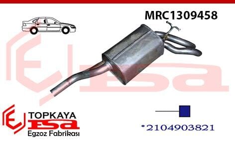 Mercedes E220 Cdi 210 Kasa Arka Susturucu Borulu (Kısa Boru) 1998 > 2002