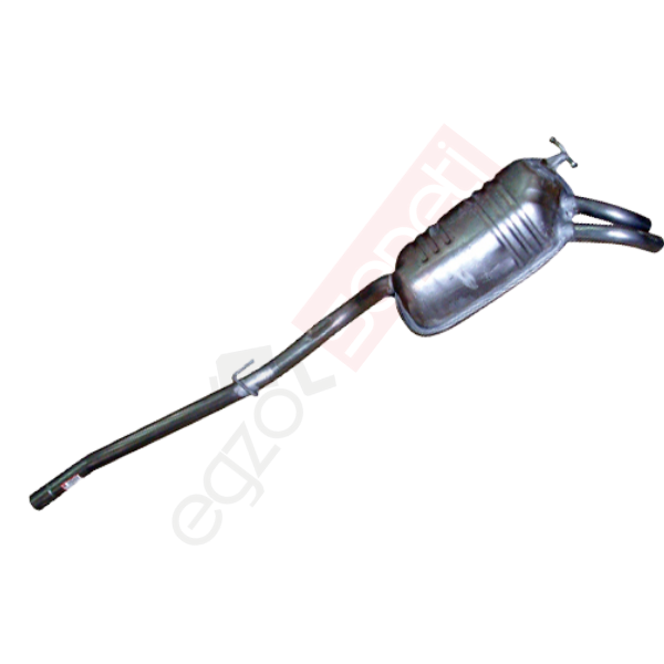 Mercedes E290 W210 Td Arka Susturucu Borulu Baskılı Tek Çıkış 1995 Ve Sonrası