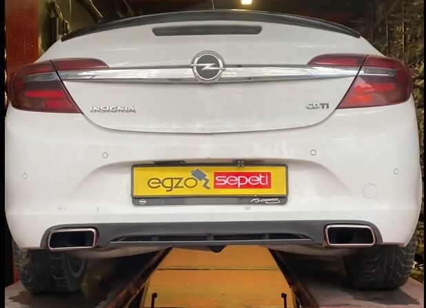 Opel Insignia Egzoz Ucu Kare Model Krom Takım Sag Ve Sol