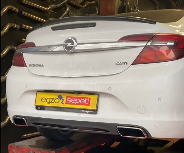 Opel Insignia Egzoz Ucu Kare Model Krom Takım Sag Ve Sol