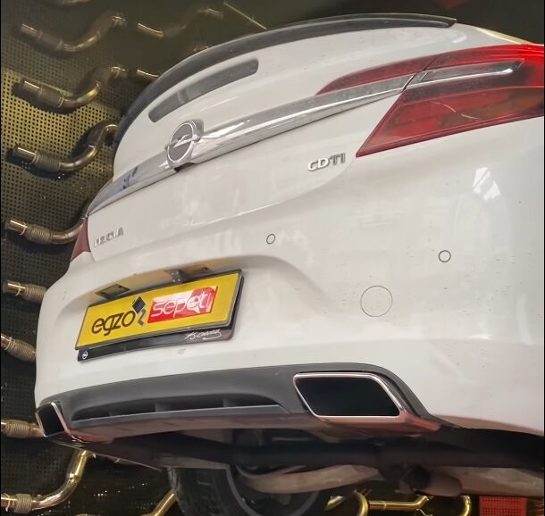 Opel Insignia Egzoz Ucu Kare Model Krom Takım Sag Ve Sol