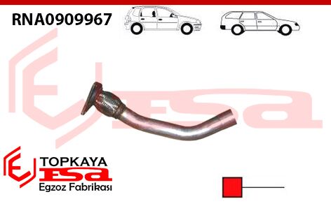 Renault Laguna 1 Ön Boru Spiralli Yarım