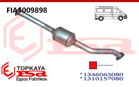 Fiat Ducato 2 2.5 Td Katalitik Konverter Yerine Ön Susturucu 1999 > 2002