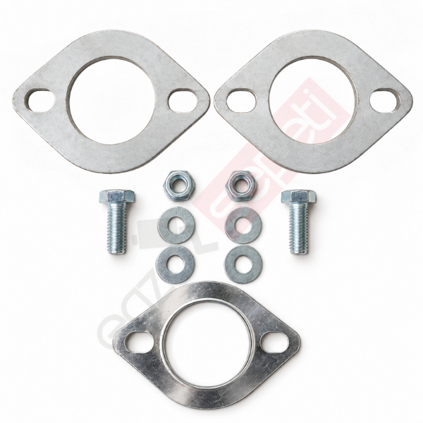 1 Adet Krom 60 MM ÇAP 8 MM Kalınlık Flanş Ara Contası, Somun, Pul Ve Civataları