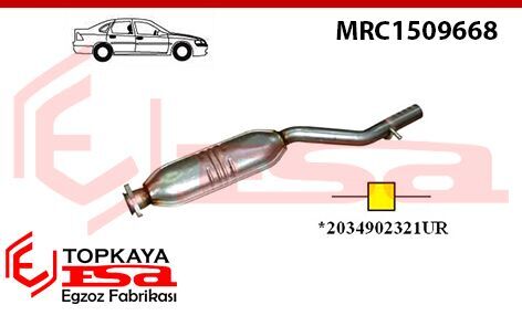 Mercedes C180 203W Komperasor Orta Susturucu Borulu 2002 > …