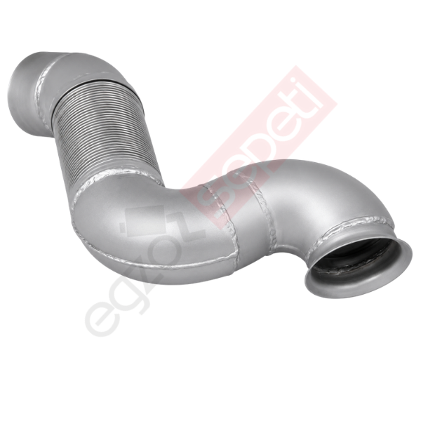 Mercedes Actros Boru, Egzoz Ön, E3, 9424902819 Ø127 Alusi, Spiral (K),