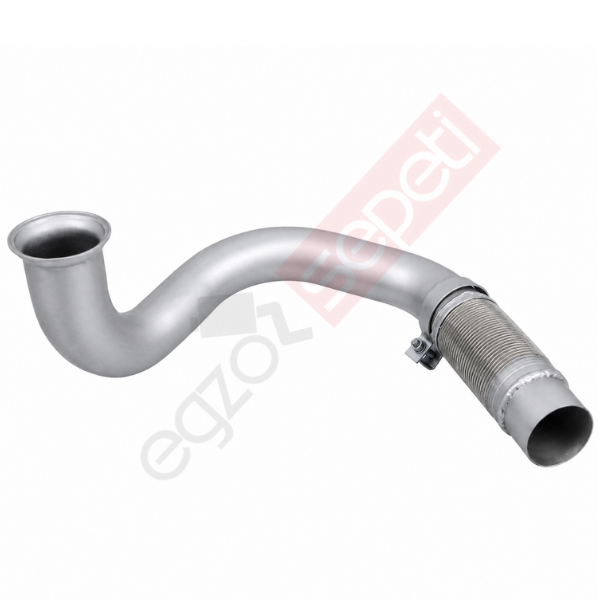 Mercedes Axor Boru, Egzoz Ön, E5, 3754900119 Ø88,9 Alusi, Spiral (P),