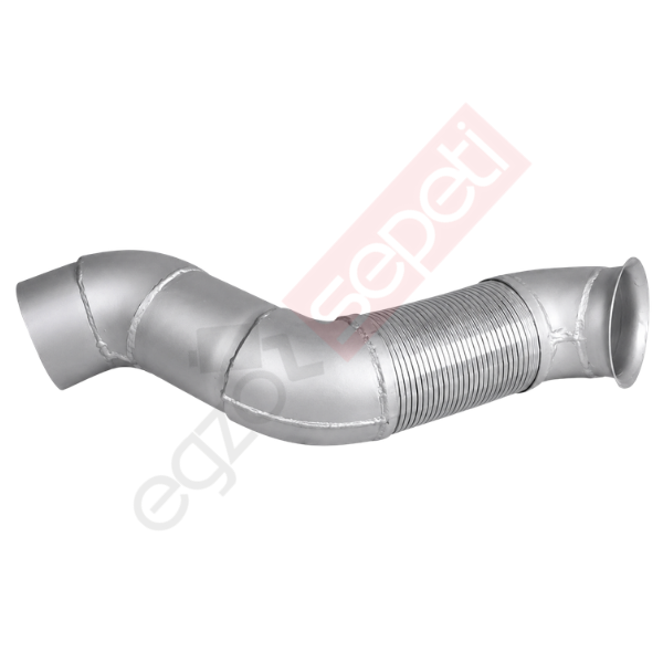 Mercedes Actros Boru, Egzoz Ön, E3, 9424902719 Ø127 Alusi, Spiral (K),