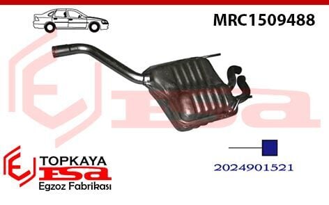 Mercedes C250 Td 202 Kasa Arka Susturucu Borulu Dizel Baskılı 1996 > 2000