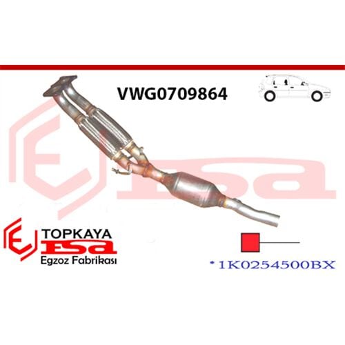 Seat Altea 1.6İ 2004 > 2005 Ön Boru Katalitik Konverter Euro 4 Seramik