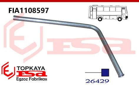 Fiat M29 Otobüs Çıkış Borusu 1998 > ...