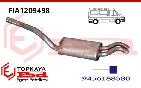 Fiat Scudo 2.0 Jtd Arka Susturucu Borulu 2000 > ...