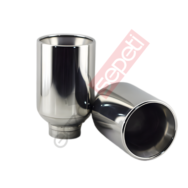 Tek Çıkış Egzoz Ucu 120 MM 2 Adet Sag Ve Sol Şeklinde Takım