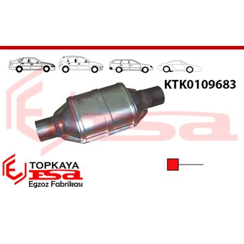 Oval Euro 5 Seramik Katalitik Konverter