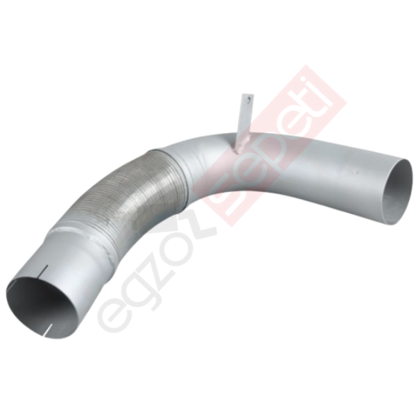 Mercedes Actros Boru, Egzoz Ön, E3, 9484900919 Ø127 Alusi, Spiral (P),