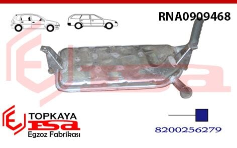 Renault Laguna 2 1.6İ / 1.8İ / 1.9 Dsl Arka Susturucu Borulu Baskılı 2001 > 2007