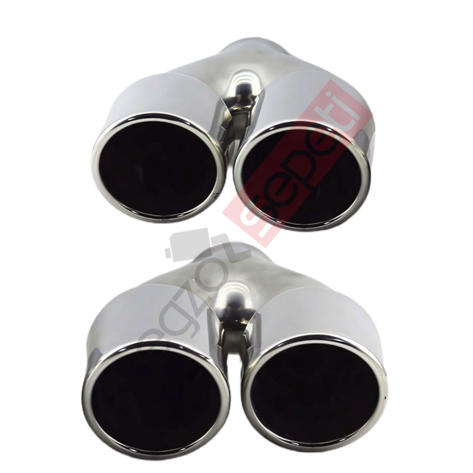 Bmw 76 MM Krom Egzoz Ucu Sag Ve Sol Taraf Takım