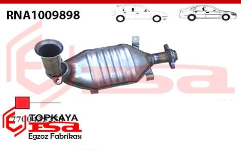 Renault Clio 2 Symbol Katalitik Konverter Yerine Ön Susturucu Baskılı 1.4 8V 1998 > ...