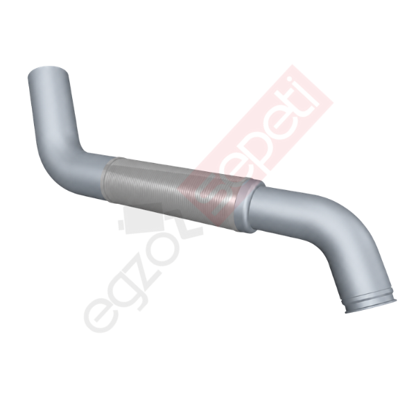 Doosan, Boru, İş Makinesi, Egzoz Ön, 22082192A Ø127 Alusi, Spiral (P),