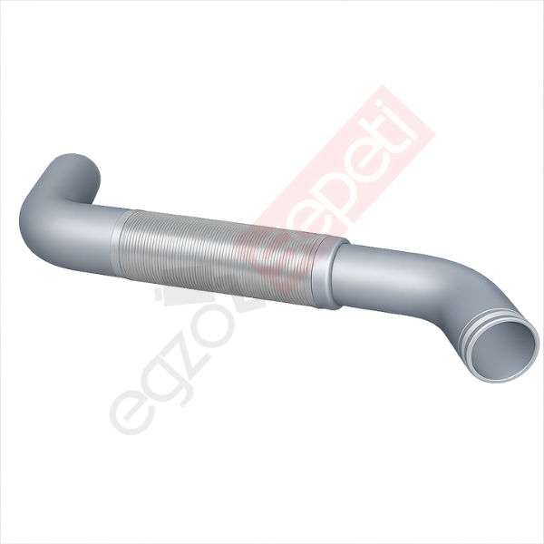 Doosan, Boru, İş Makinesi, Egzoz Ön, 22082192A Ø127 Alusi, Spiral (P),
