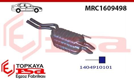 Mercedes S400 140 Kasa Arka Susturucu Borulu Baskılı 1991 > 1996