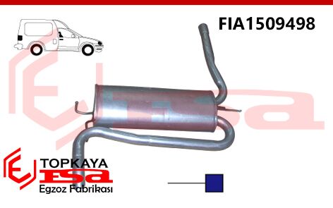 Fiat Strada 1.9 Dsl Pick-Up Arka Susturucu Borulu 2004>…