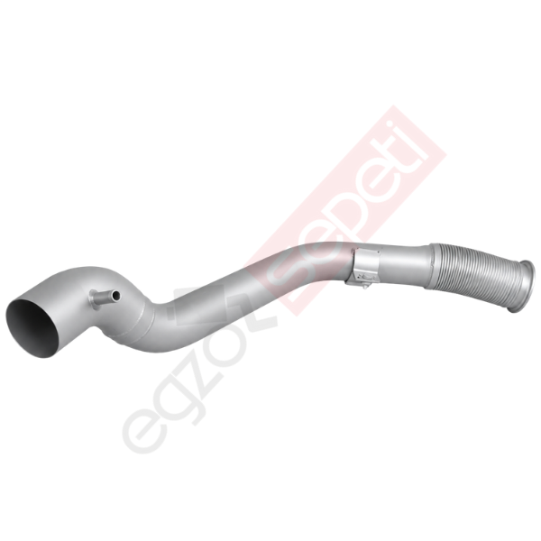 Iveco Stralis Boru, Egzoz Ön, E3, 41210895  Ø110 Alusi, Spiral (P),