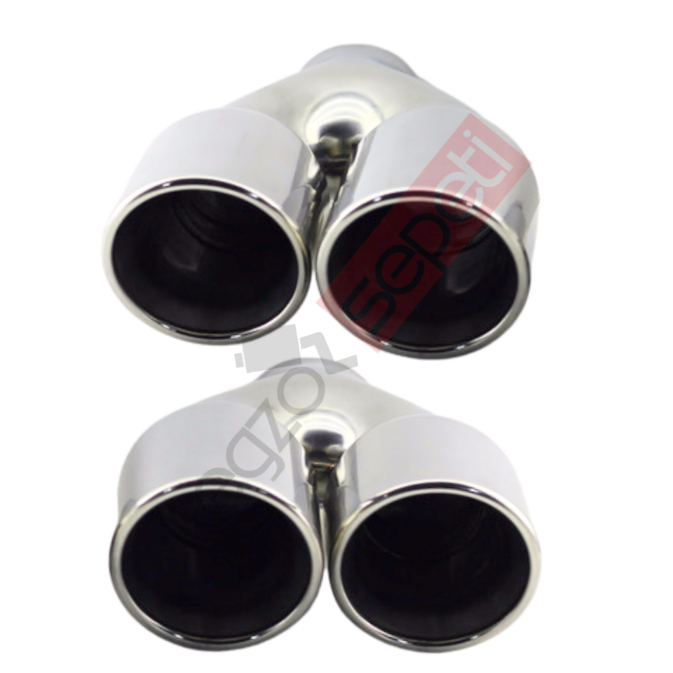 Bmw 90 MM Krom Egzoz Ucu Sag Ve Sol Taraf Takım