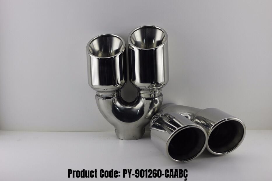 Bmw 90 MM Krom Egzoz Ucu Sag Ve Sol Taraf Takım