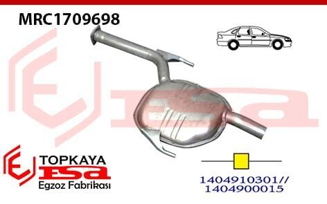 Mercedes S280 140 Kasa Orta Susturucu Borulu Baskılı 1991 > ...