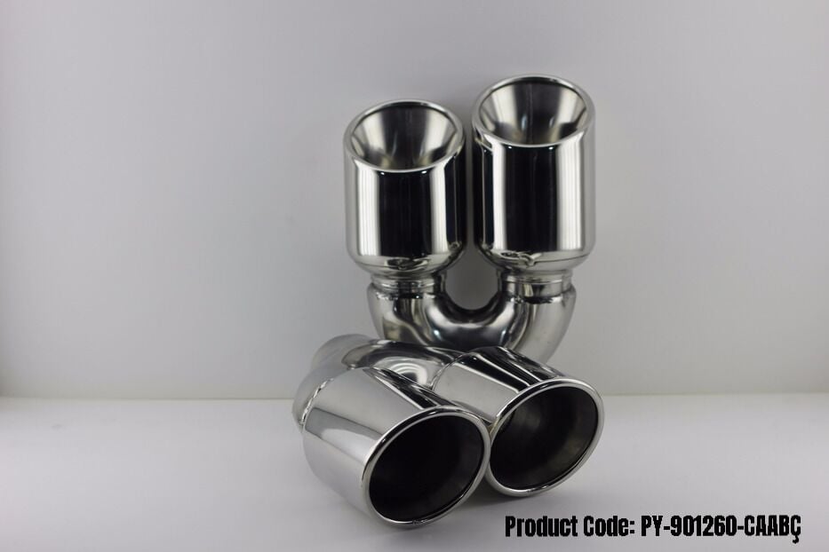 Bmw 90 MM Krom Egzoz Ucu Sag Ve Sol Taraf Takım