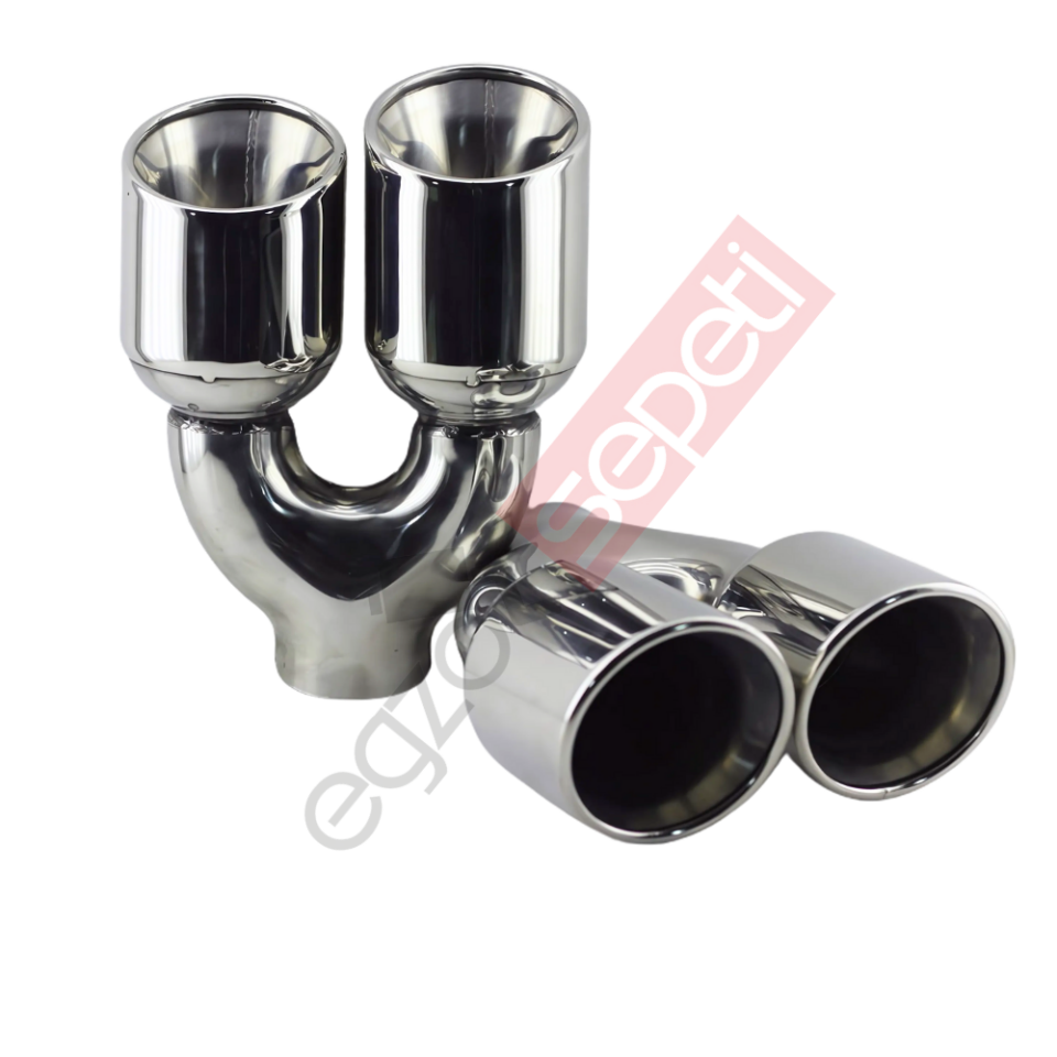 Bmw 100 MM Krom Egzoz Ucu Sag Ve Sol Taraf Takım
