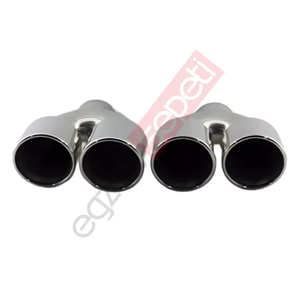 Bmw 100 MM Krom Egzoz Ucu Sag Ve Sol Taraf Takım