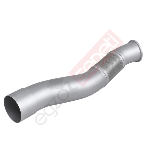 Mercedes Actros Boru, Egzoz Ön, E3, 9424903119  Ø120 Alusi, Spiral (PS),