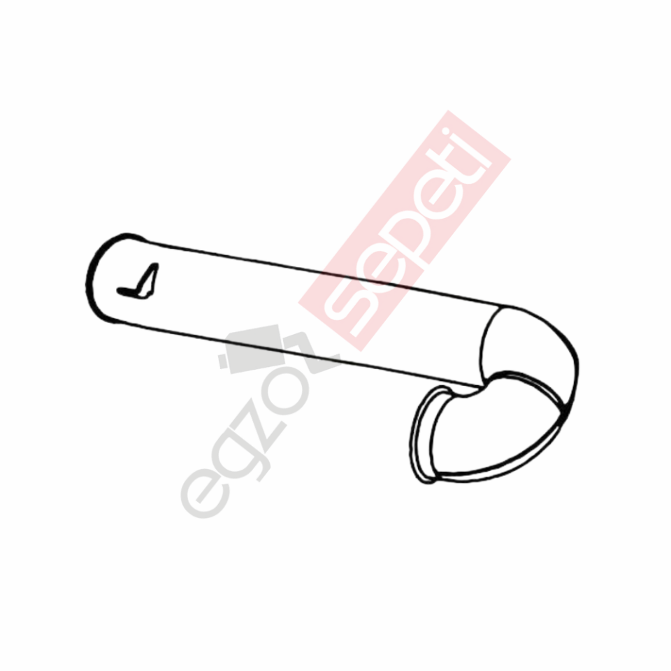 Daf XF105 Boru, Egzoz Çıkış, E5, 1684682 Daf XF105 Ø127 Alusi,