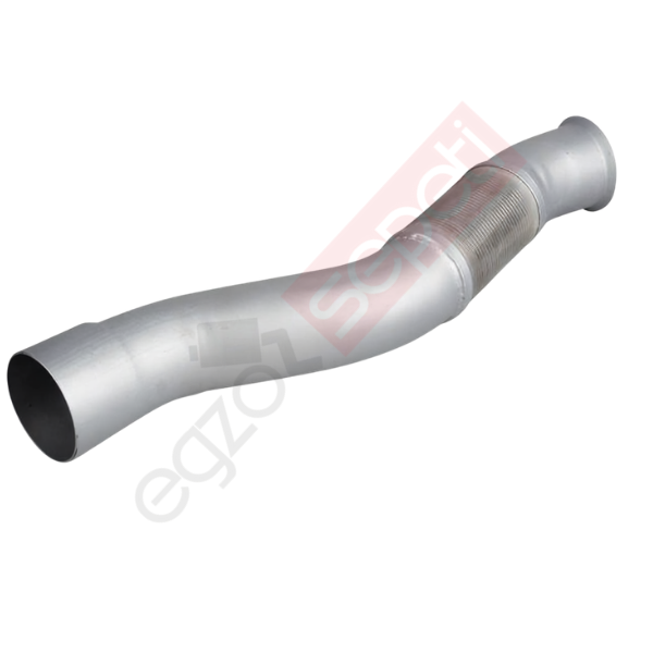Mercedes Actros Boru, Egzoz Ön, E3, 9424903119 Ø120 Alusi, Spiral (PS),