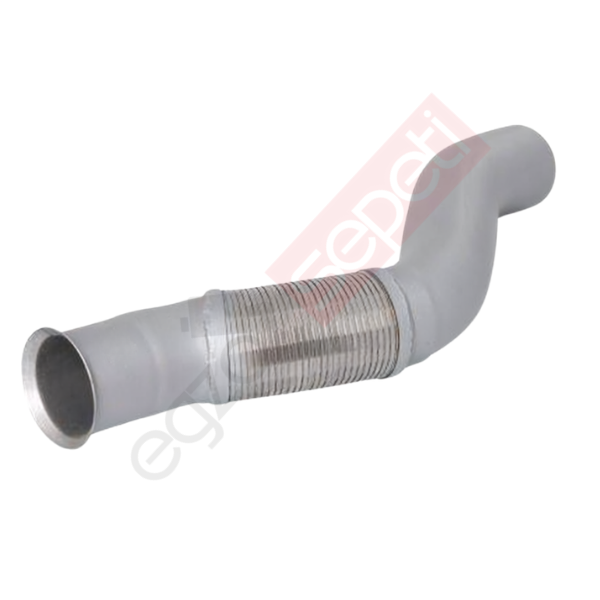 Mercedes Actros Boru, Egzoz Ön, E3, 9424903219 Ø127 Alusi, Spiral (K),