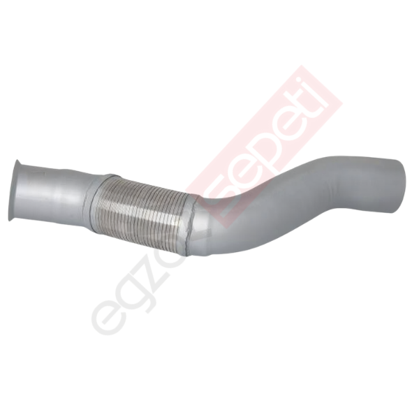Mercedes Actros Boru, Egzoz Ön, E3, 9424903219 Ø127 Alusi, Spiral (K),
