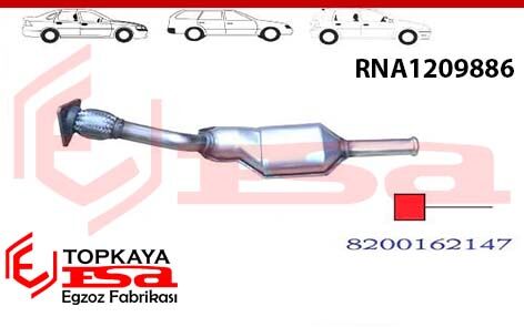 Renault Megane 1 1.4İ / 1.6İ Katalitik Konverter Euro 4 1999 / 2002
