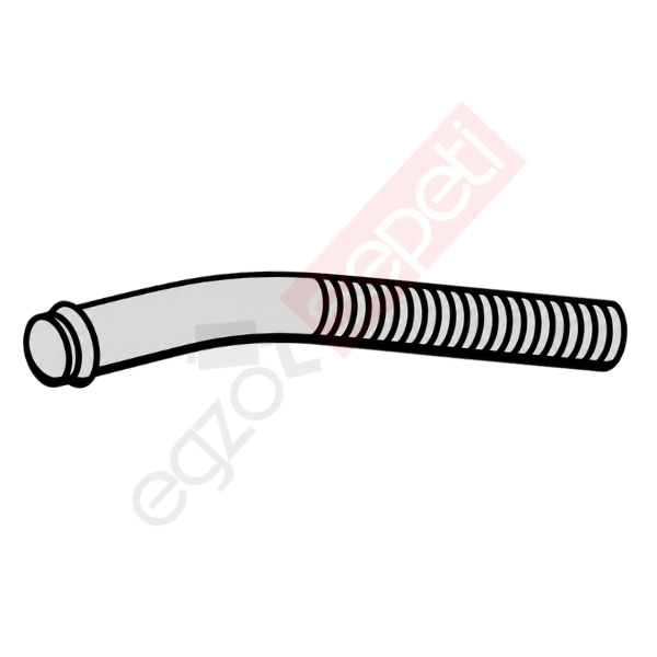 Volvo FL Boru, Egzoz Ön, E1, 1606047 Volvo FL Ø88,9 Alusi, Spiral (P),