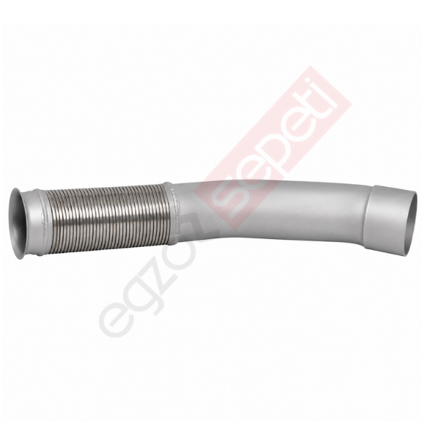 Mercedes Actros Boru, Egzoz Ön, E3, 9424904119  Ø120 Alusi, Spiral (PS),