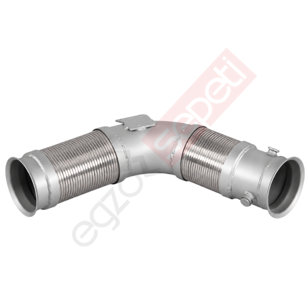 Scania P.R.T Boru, Egzoz Ön, E5, 1825035  Ø127 Inox, Spiral (P),