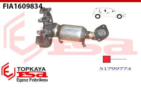 Fiat Grande Punto 1.4İ Katalitik Konverötr Euro 4 2005 > …
