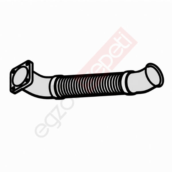 Daf XF95 Boru, Egzoz Ön, E2, 1334253 Ø127 Alusi, Spiral (P),