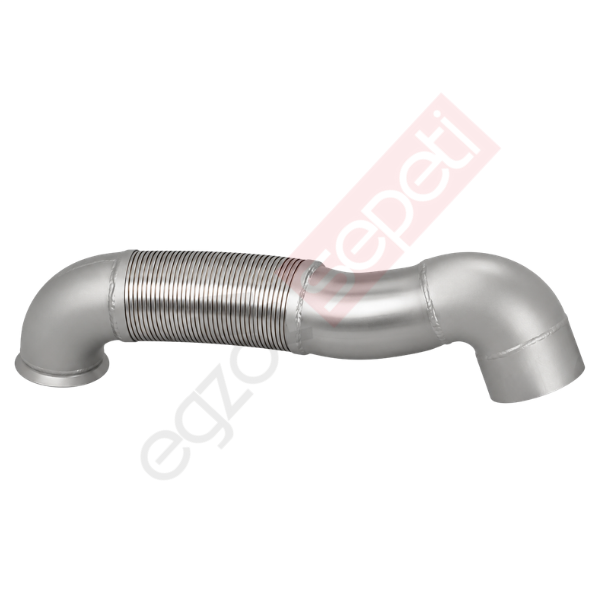 Mercedes Actros Boru, Egzoz Ön, E3, 9484905019  Ø127 Alusi, Spiral (PS),